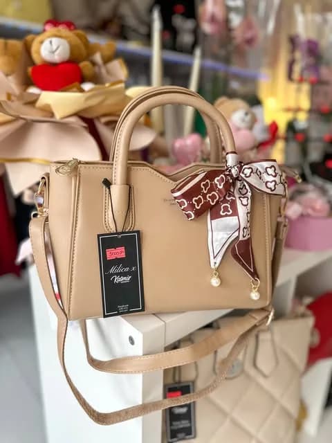 Bež torba iz butik kolekcije Kašmir Exclusive